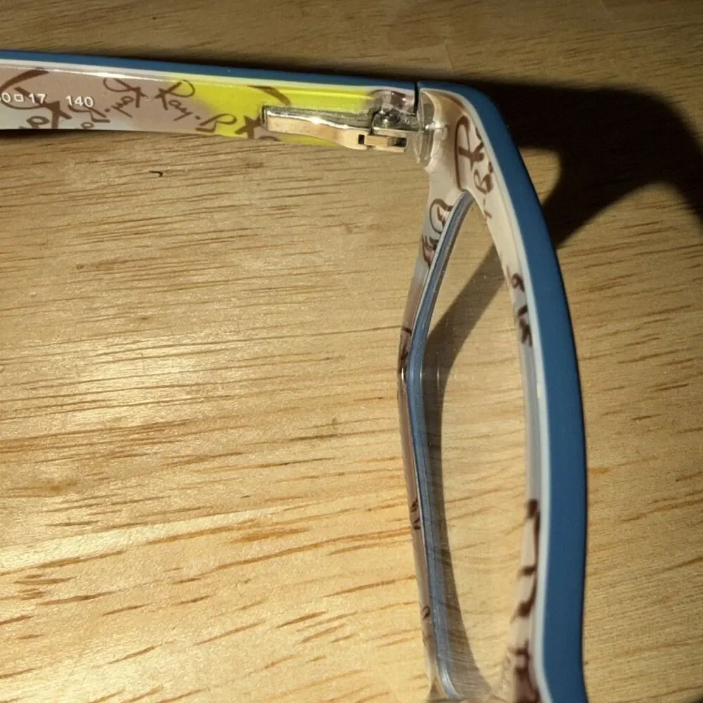 Ray Ban RB5228 5407 Tortoise Blue Square Eyeglasses Frame 50/17 140